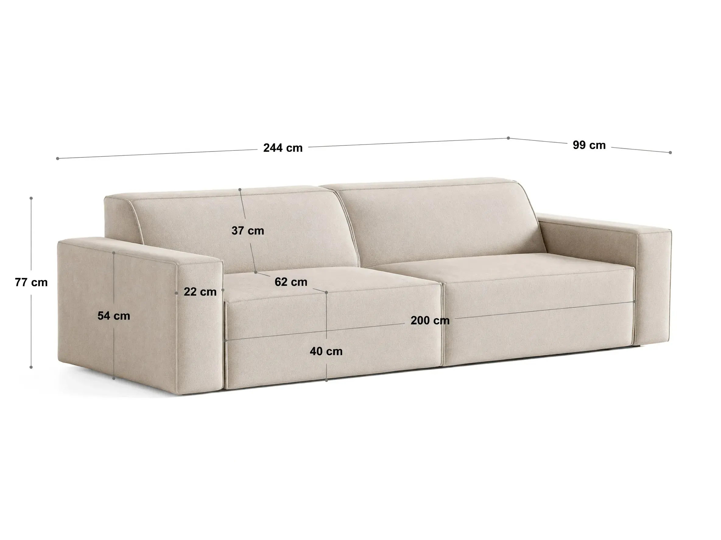 Moduļu dīvāns Lomcalu 105 (Liberty 22)