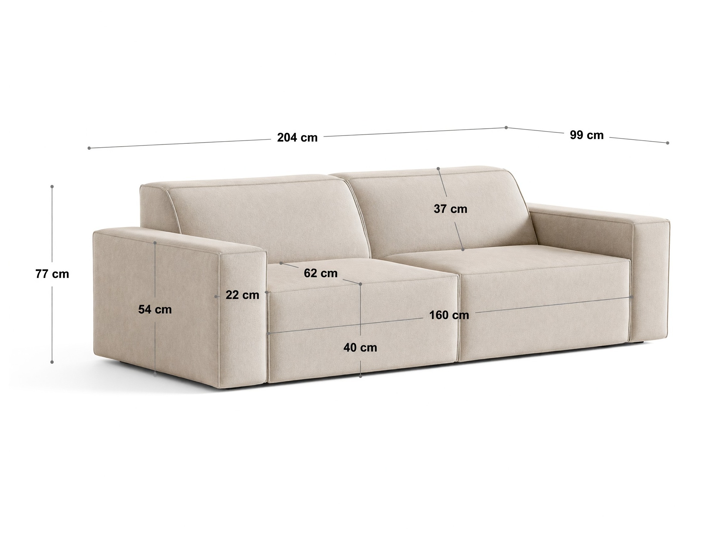 Moduļu dīvāns Lomcalu 107 (Megan 357)