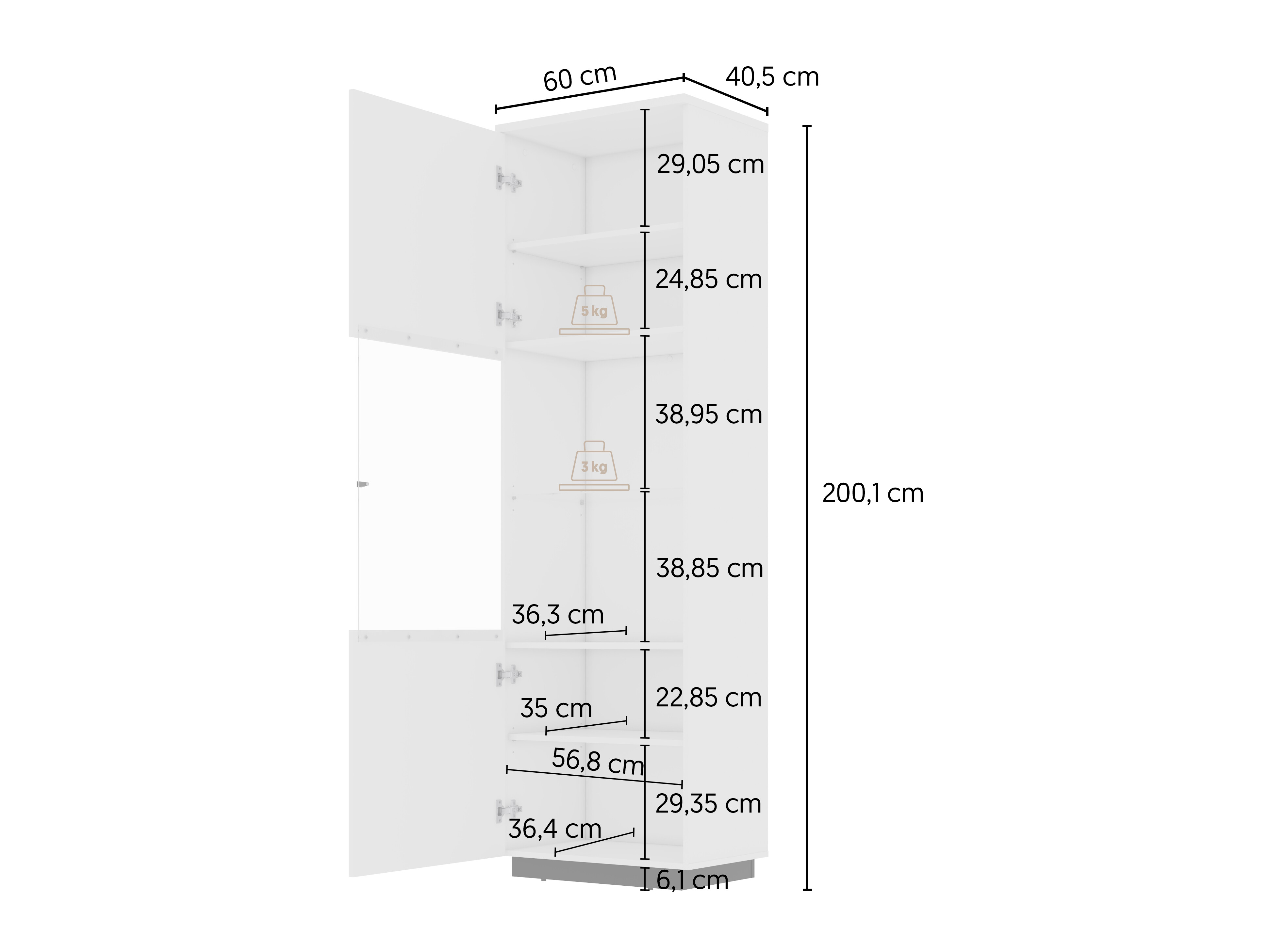 Plaukts Talevaro 101 (Balts + Glancēts balts)