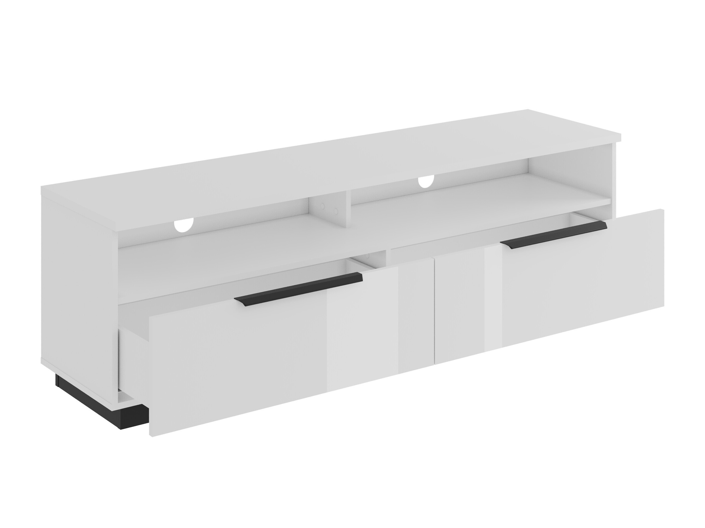 TV galds Talevaro 103 (Balts + Glancēts balts)