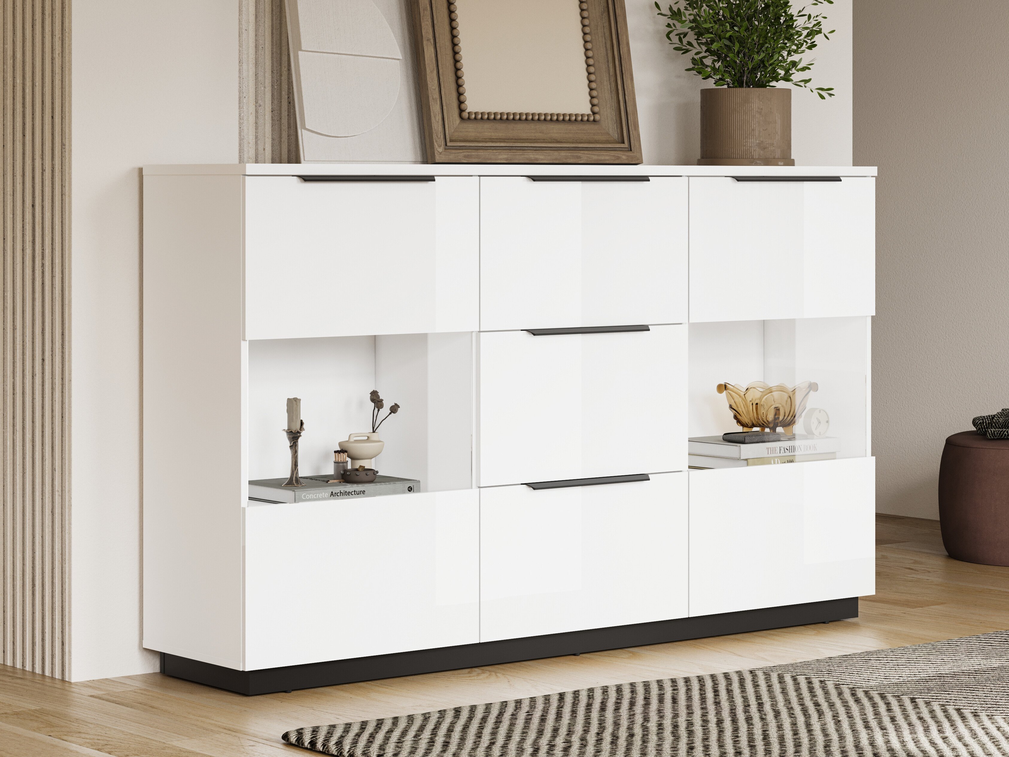 Kumode Talevaro 105 (Balts + Glancēts balts)