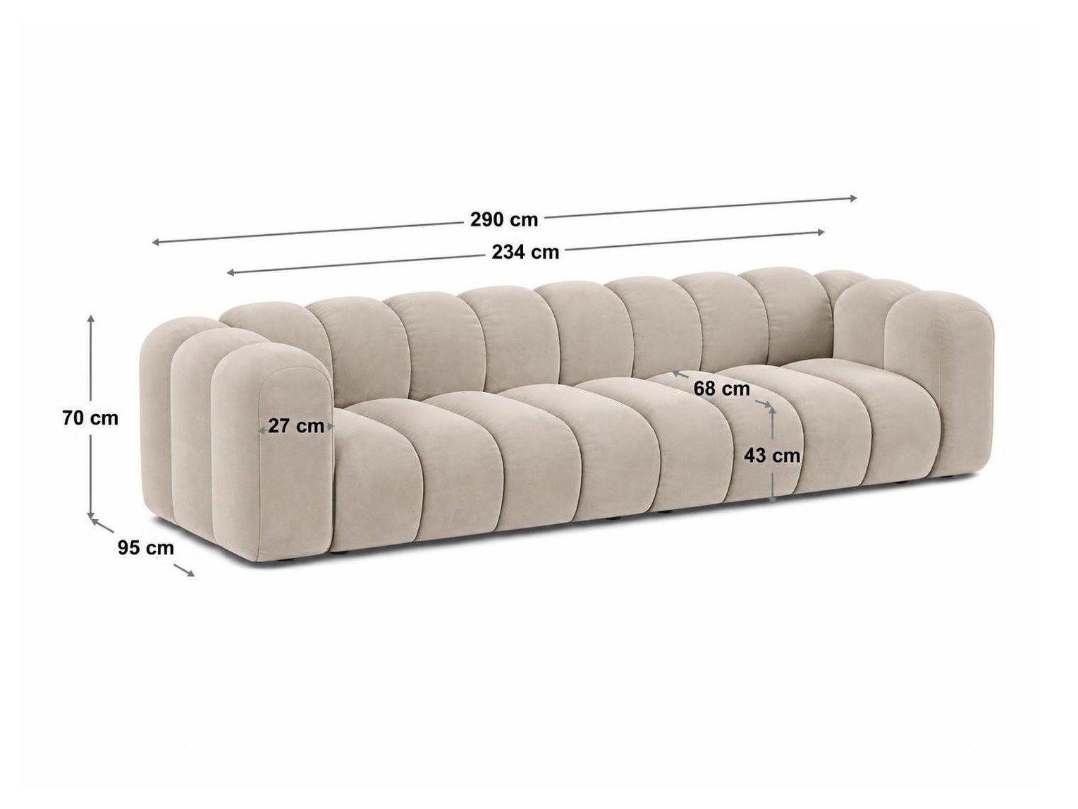 Moduļu dīvāns Cirleve 100 (Venus 2932)