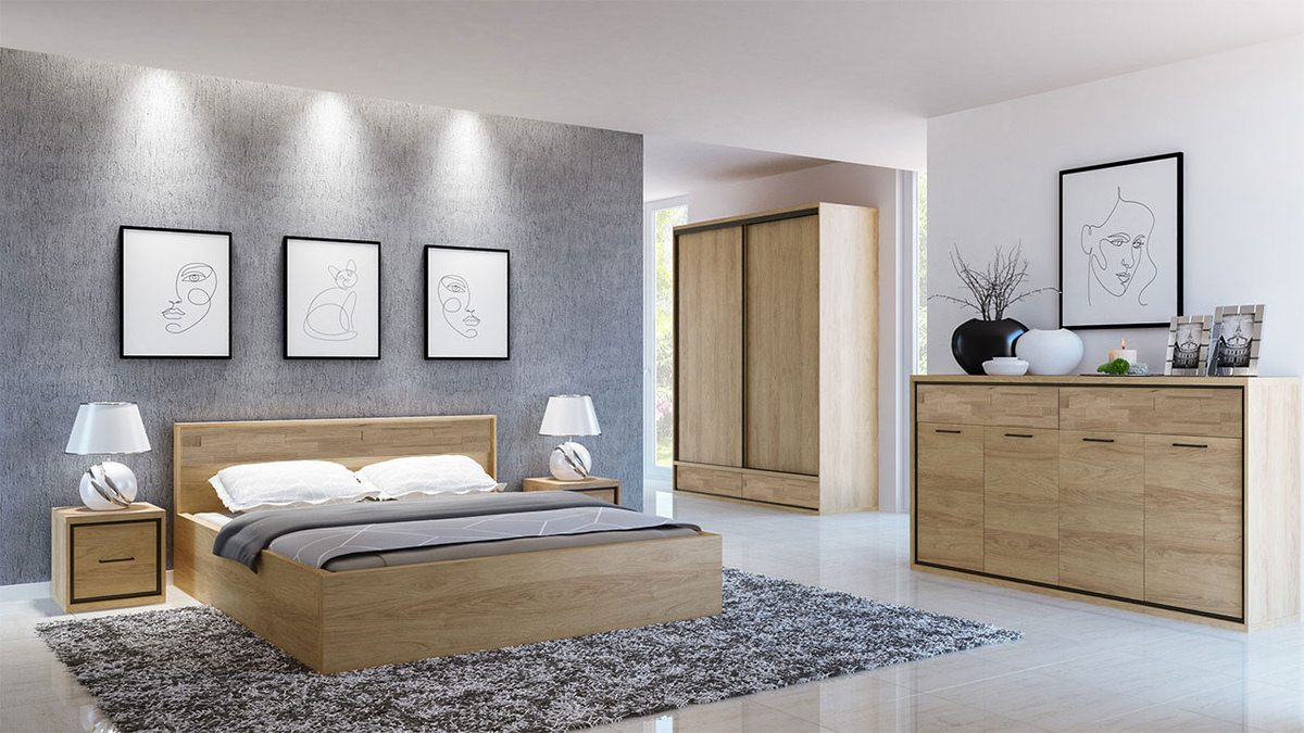 Skapis Etrmoni 109 (Gaišs koks + Ozols)