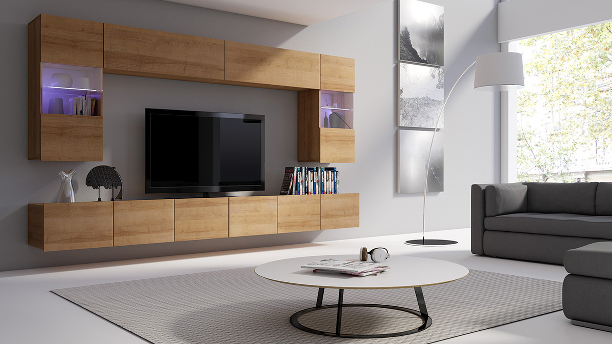 Piekarams skapītis Tivdalu 102 (Zeltains ozols)