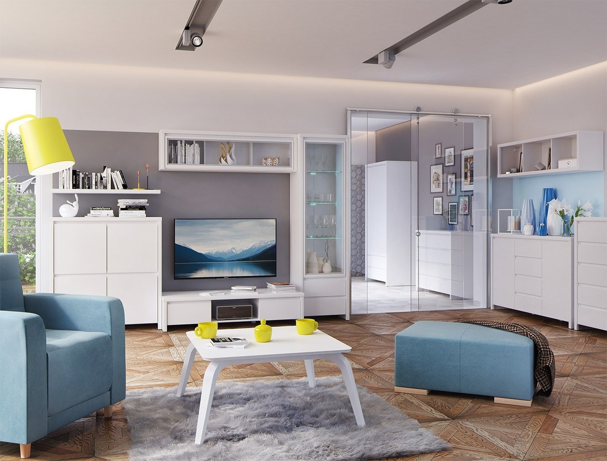 TV galds Nolroma 128 (Balts)