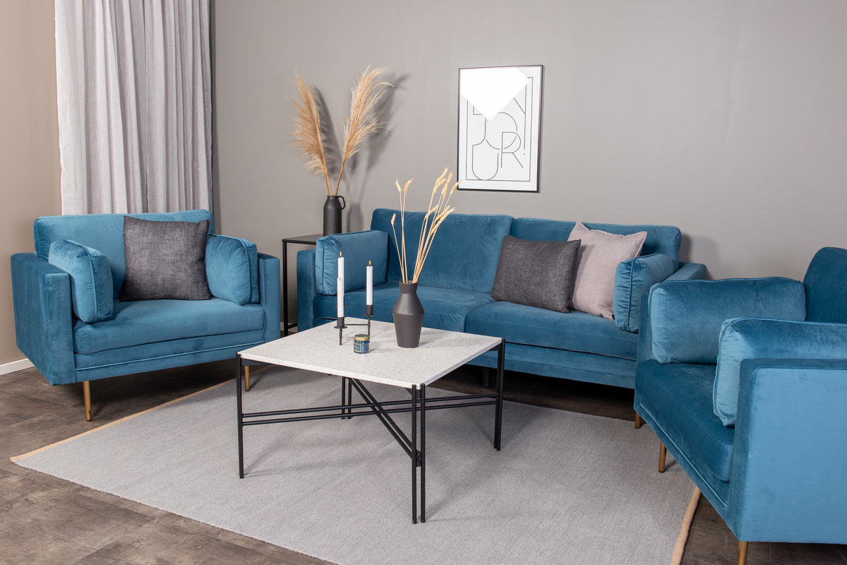 Кресло Dallas 100 (Синий + Коричневый)