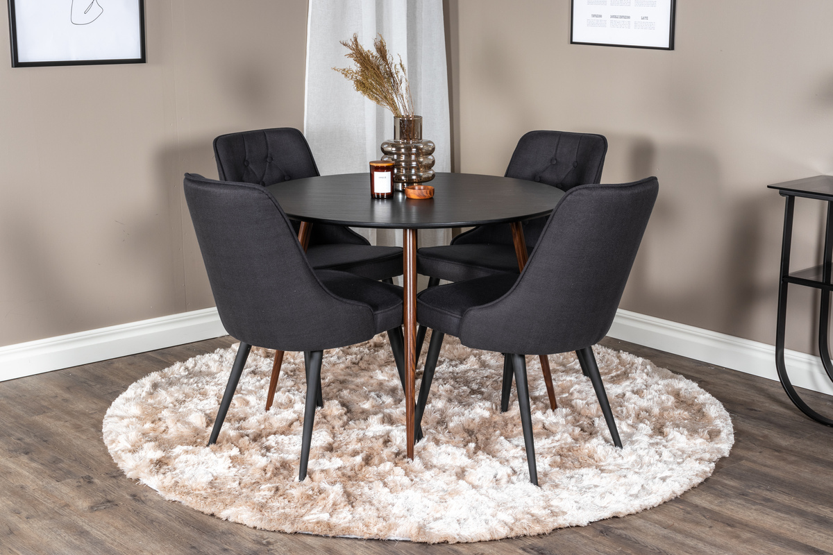 Galds Dallas 125 (Melns + Rieksts)