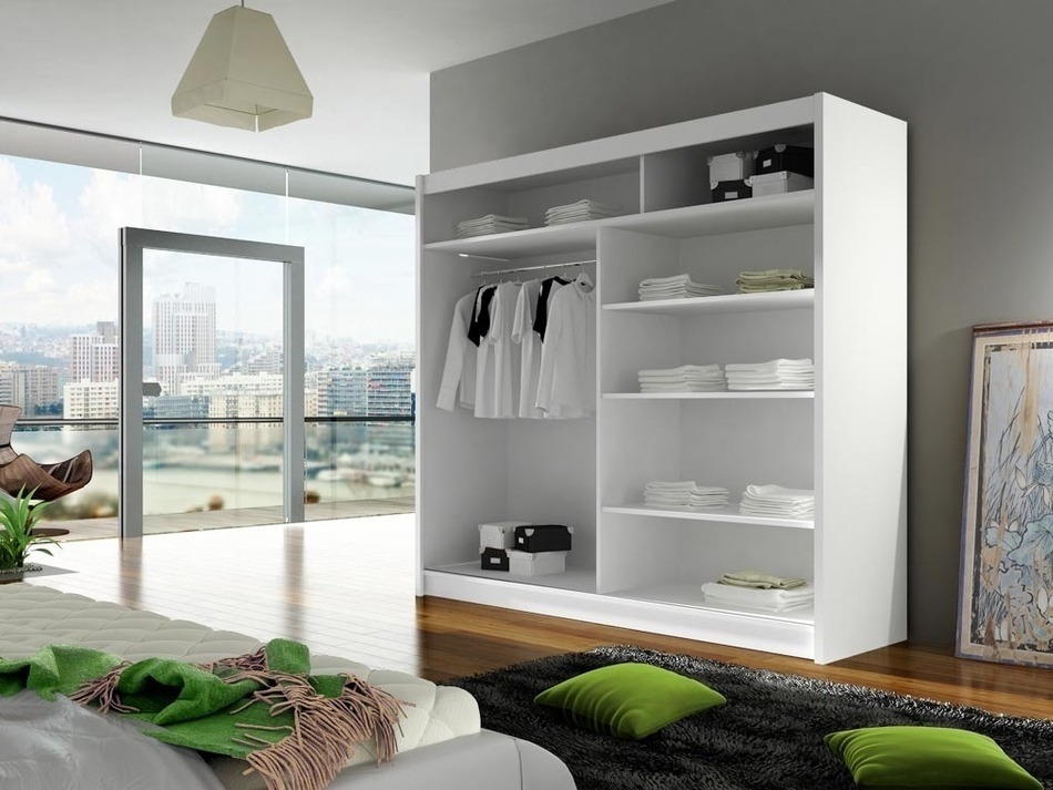 Skapis Closico 100 (Balts)