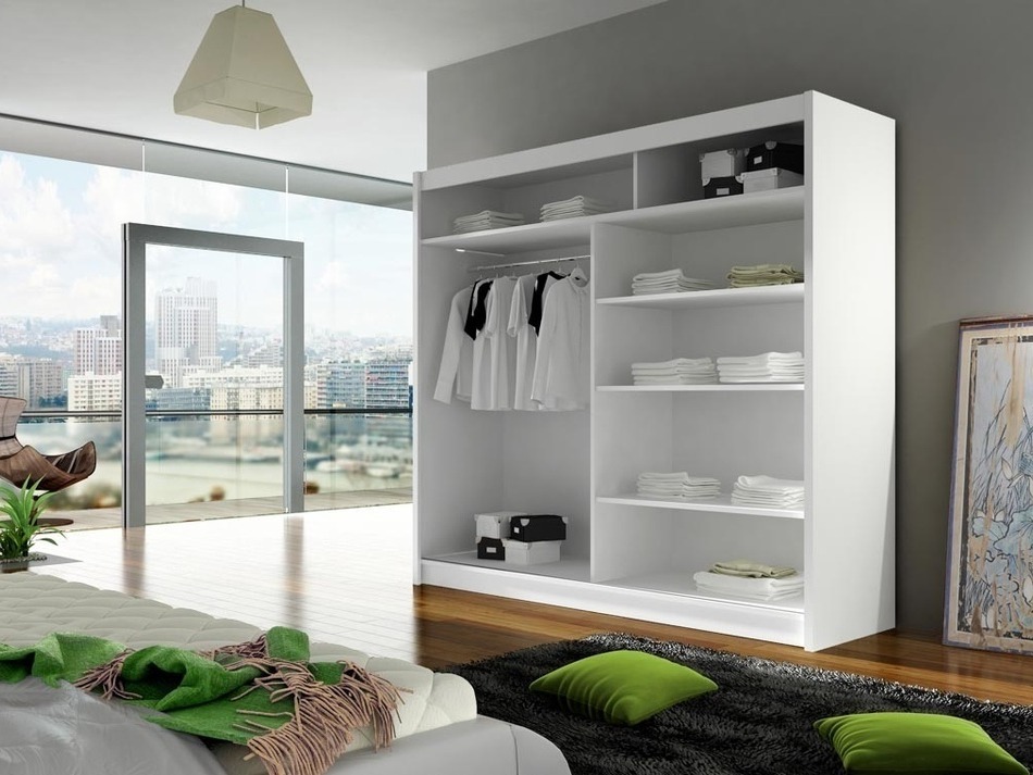 Skapis Closico 100 (Balts)