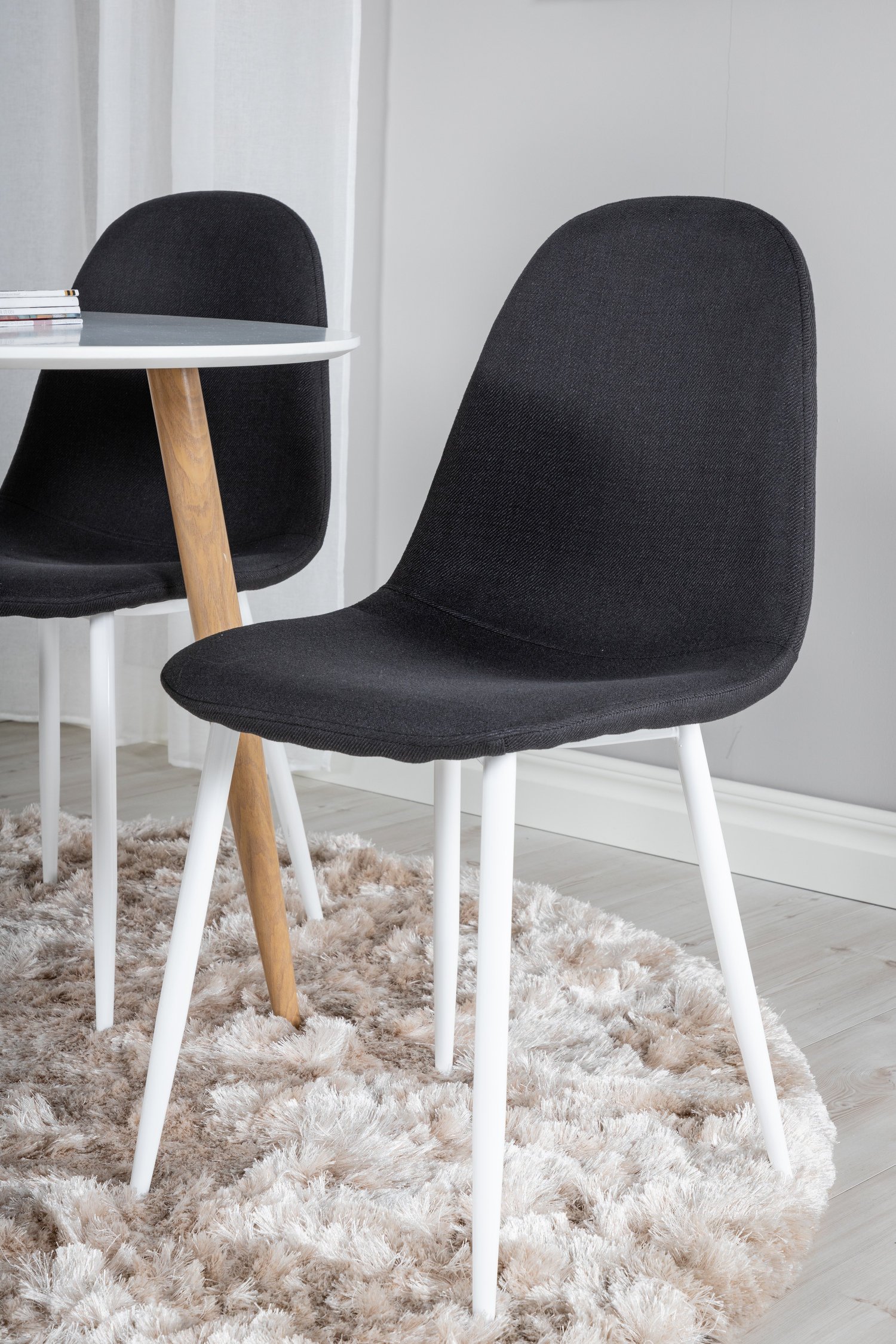 Обеденный гарнитур Dallas 291 (Чёрный + Белый)