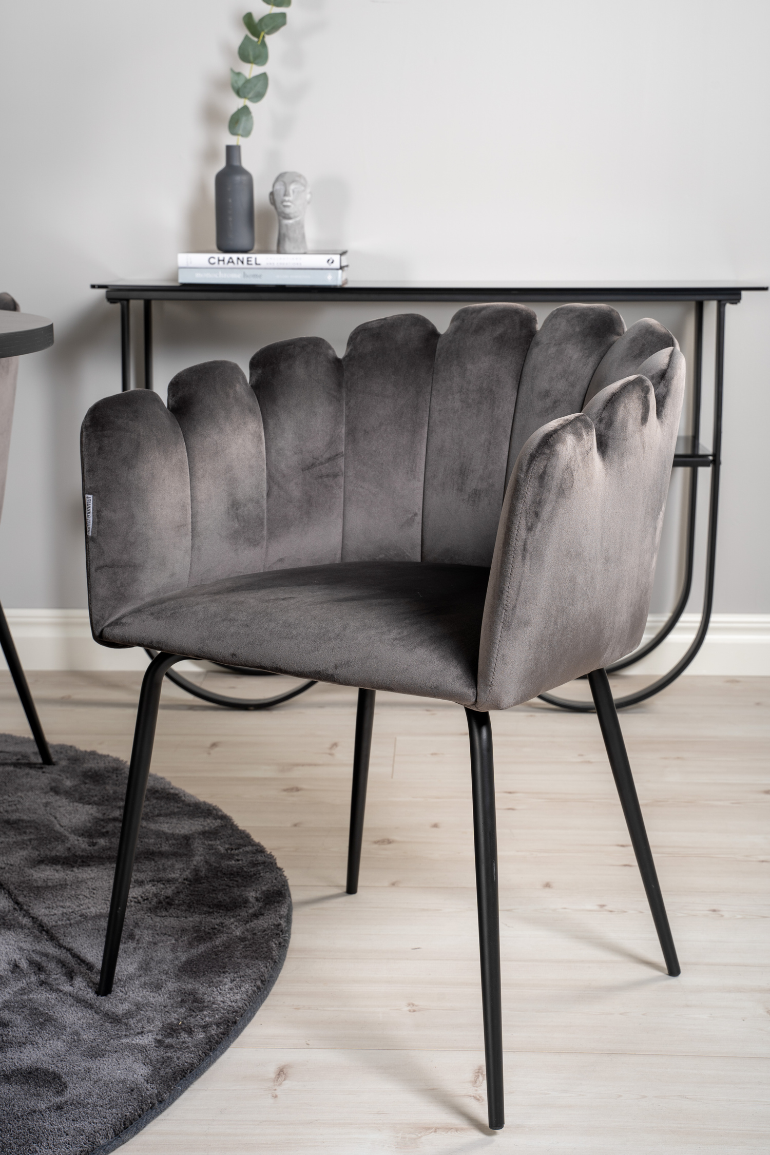 Ēdamistabas komplekts Dallas 312 (Pelēks + Melns)