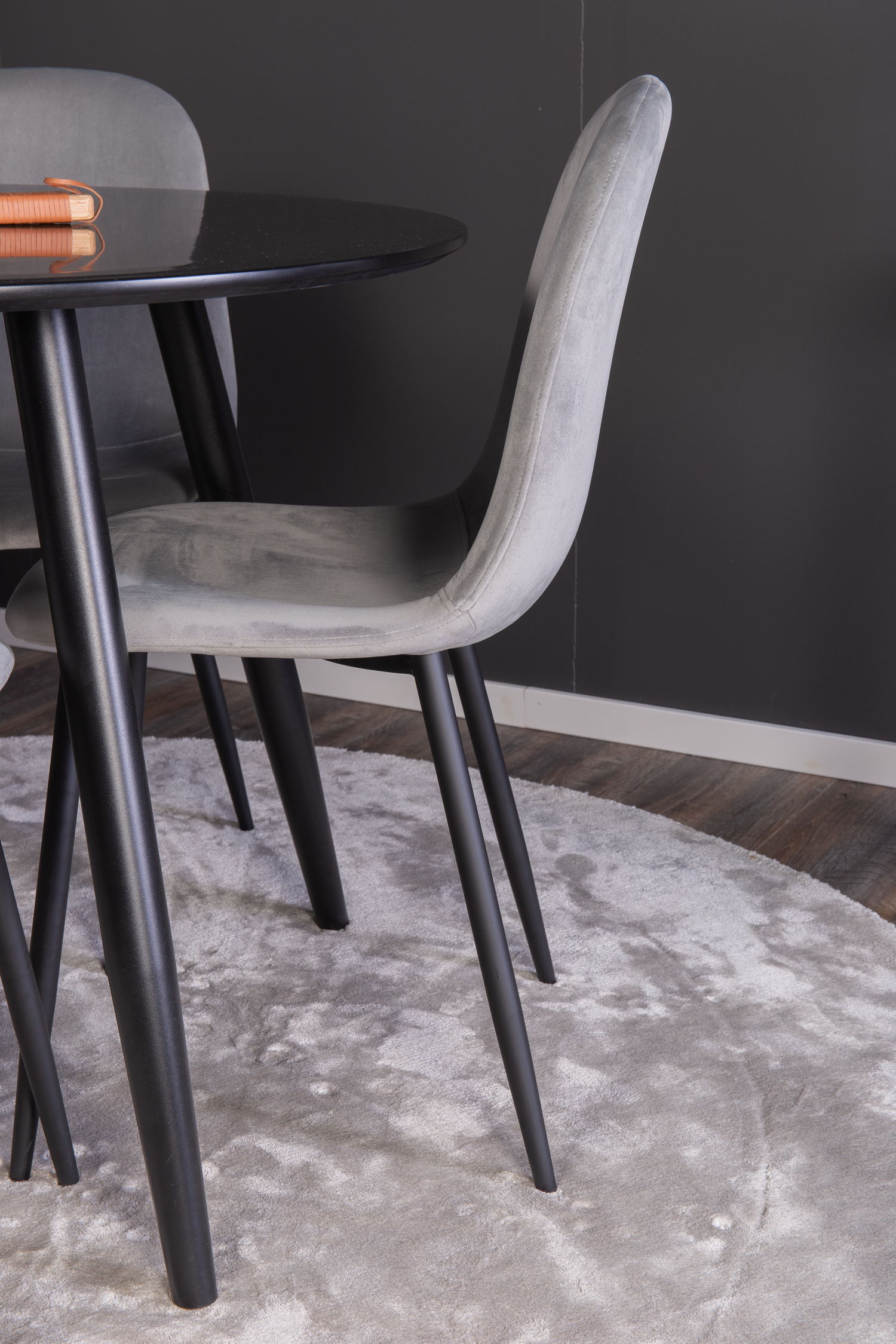 Обеденный гарнитур Dallas 348 (Серый + Чёрный)