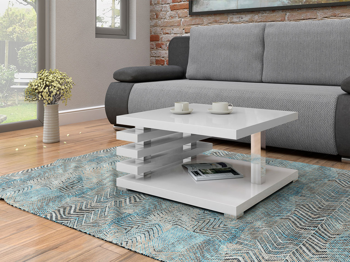 Журнальный столик Goodyear 122 (Глянцевый белый)
