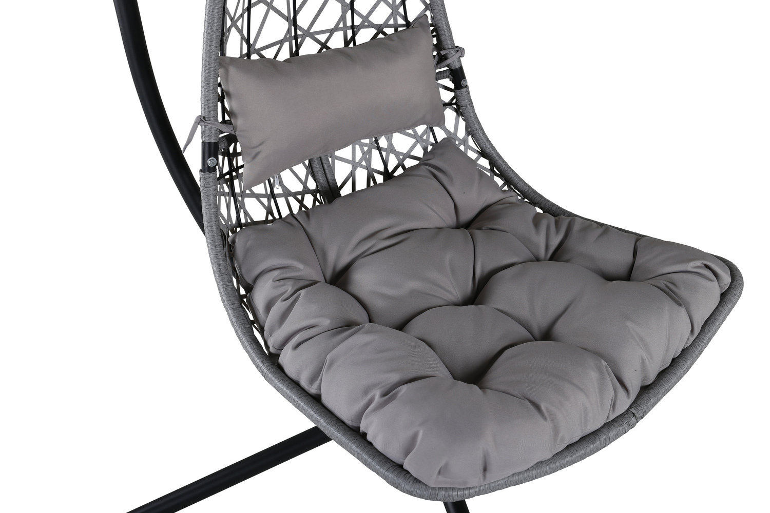 Piekaramais krēsls Dallas 519 (Melns + Pelēks)