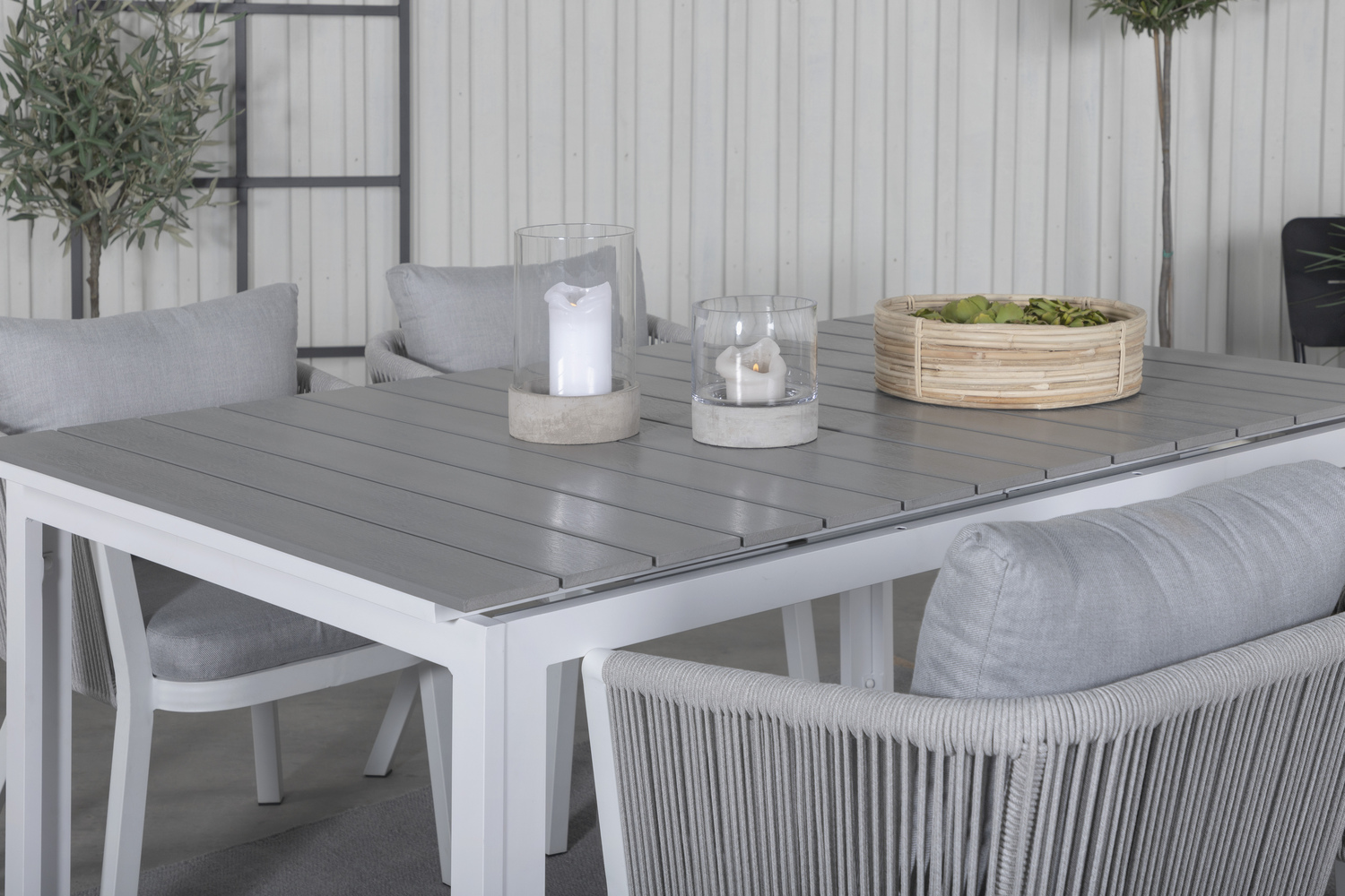 Садовый стол Dallas 665 (Серый + Белый)