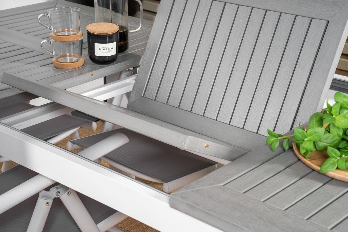 Садовый стол Dallas 1158 (Серый + Белый)