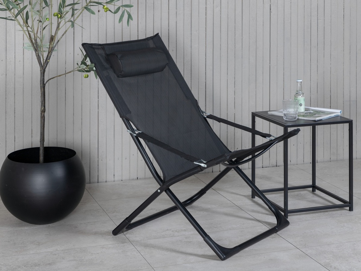 Dārza krēsls Dallas 800 (Melns)