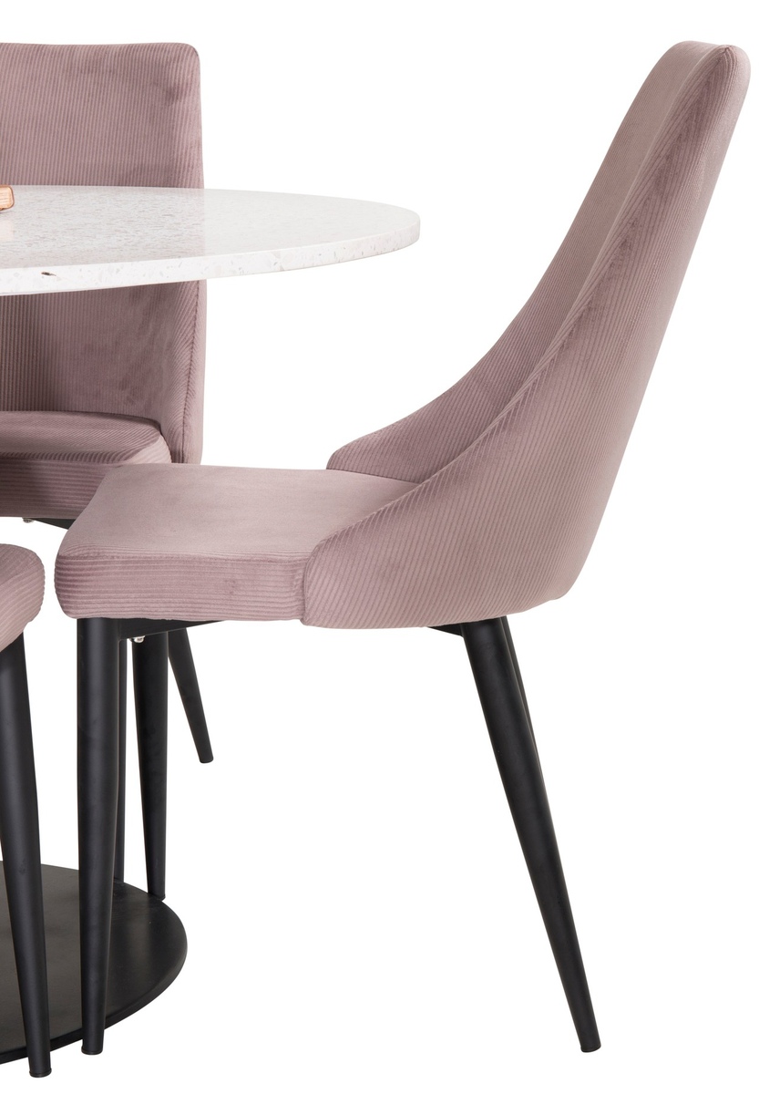 Обеденный гарнитур Dallas 1169 (Розовый + Чёрный)