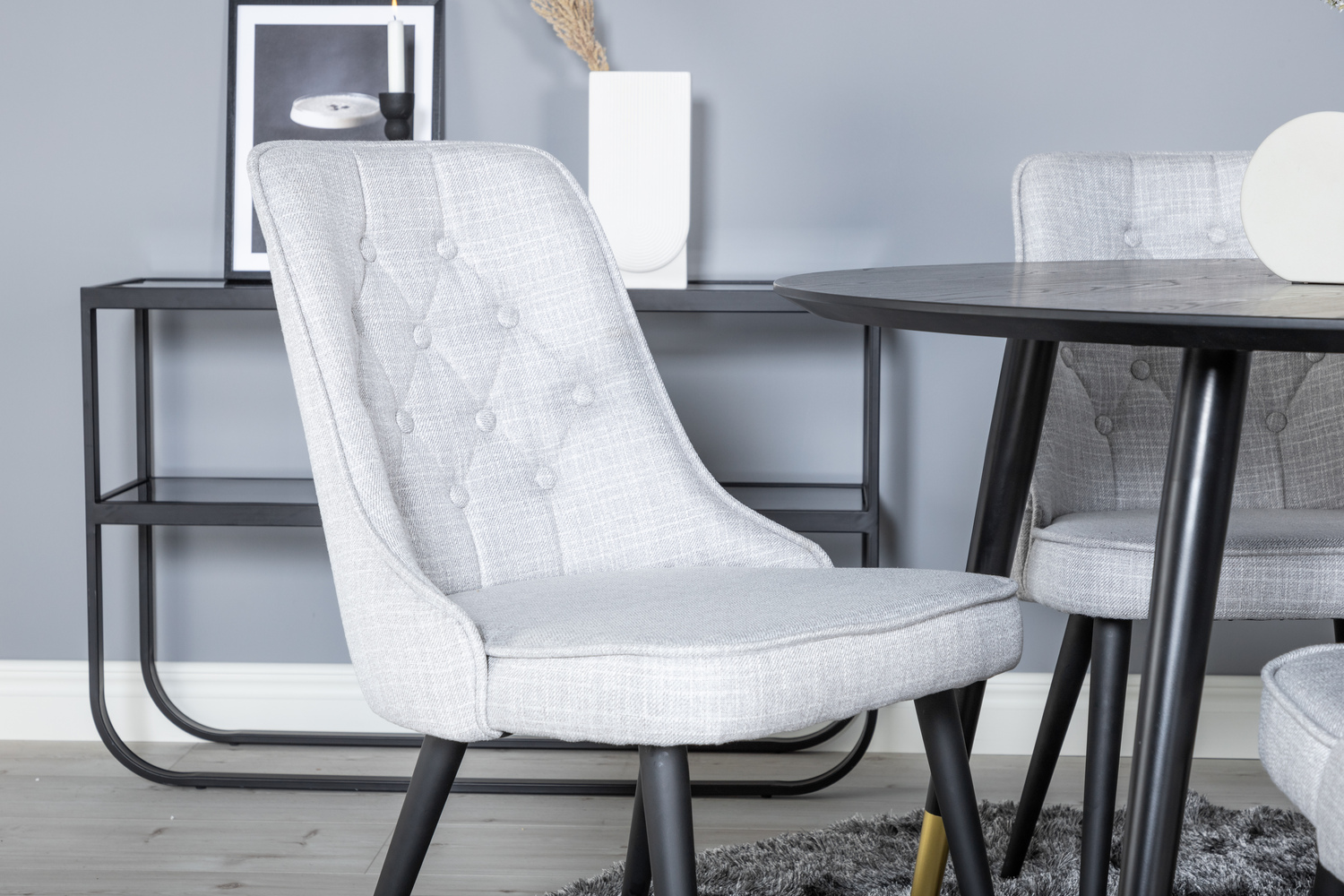 Обеденный гарнитур Dallas 1178 (Серый + Чёрный)