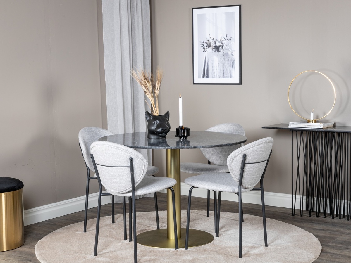 Обеденный гарнитур Dallas 1209 (Серый + Чёрный)