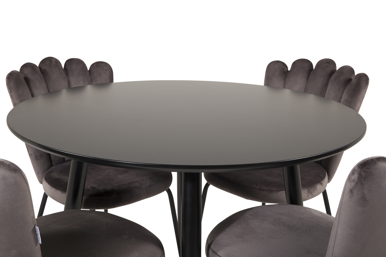 Ēdamistabas komplekts Dallas 1264 (Pelēks + Melns)