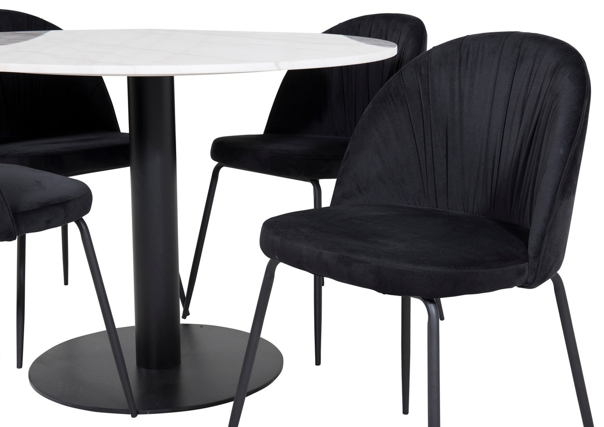 Ēdamistabas komplekts Dallas 1303 (Melns)