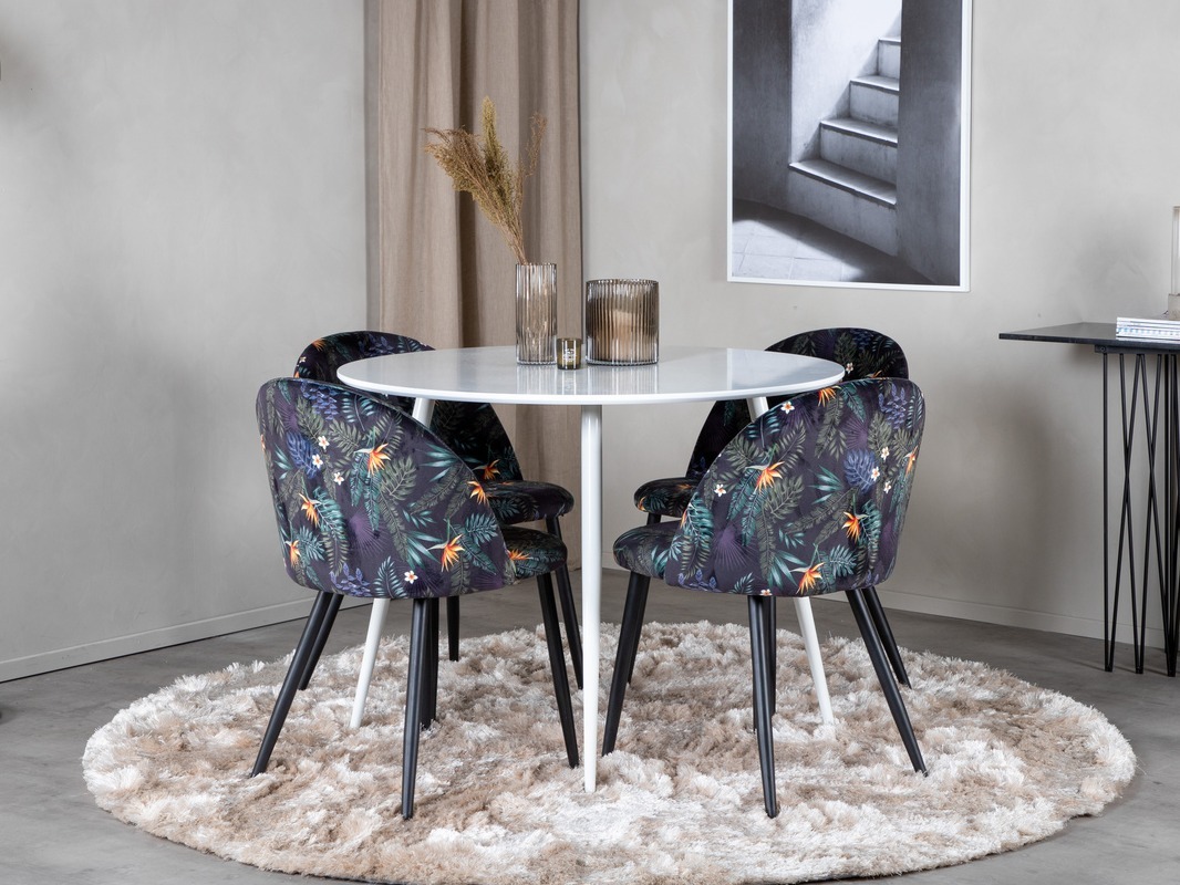 Ēdamistabas komplekts Dallas 4611 (Balts)