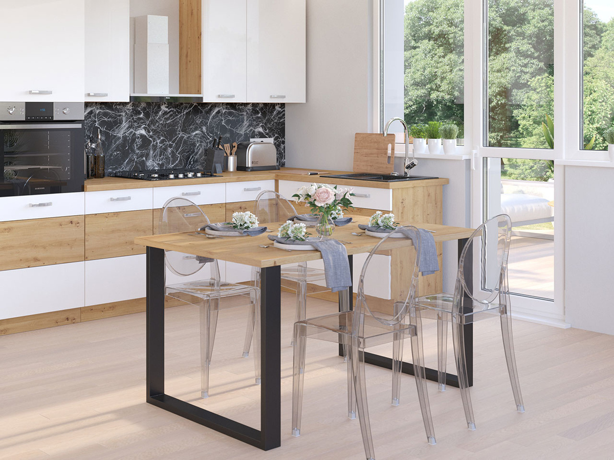 Cтол Tucson 136 (Artisan дуб + Чёрный)