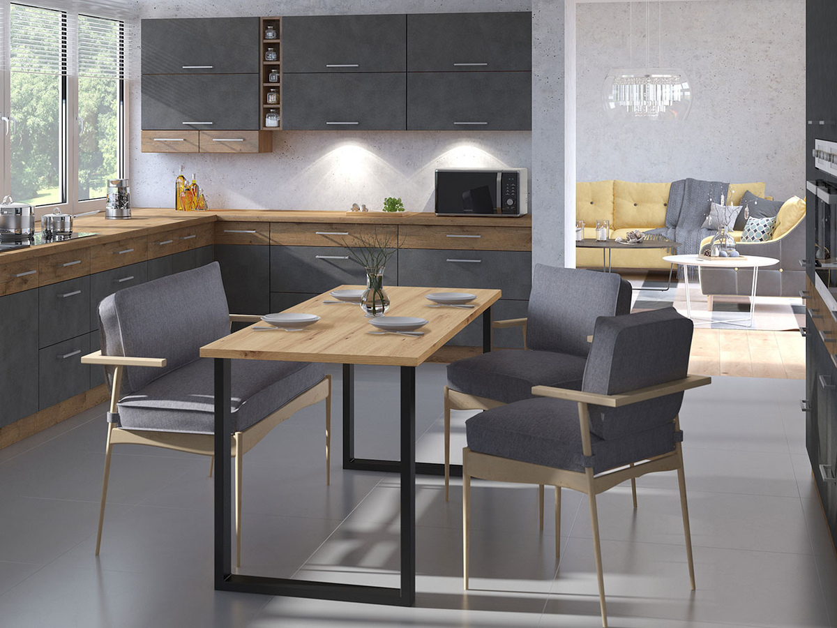 Cтол Tucson 138 (Artisan дуб + Чёрный)