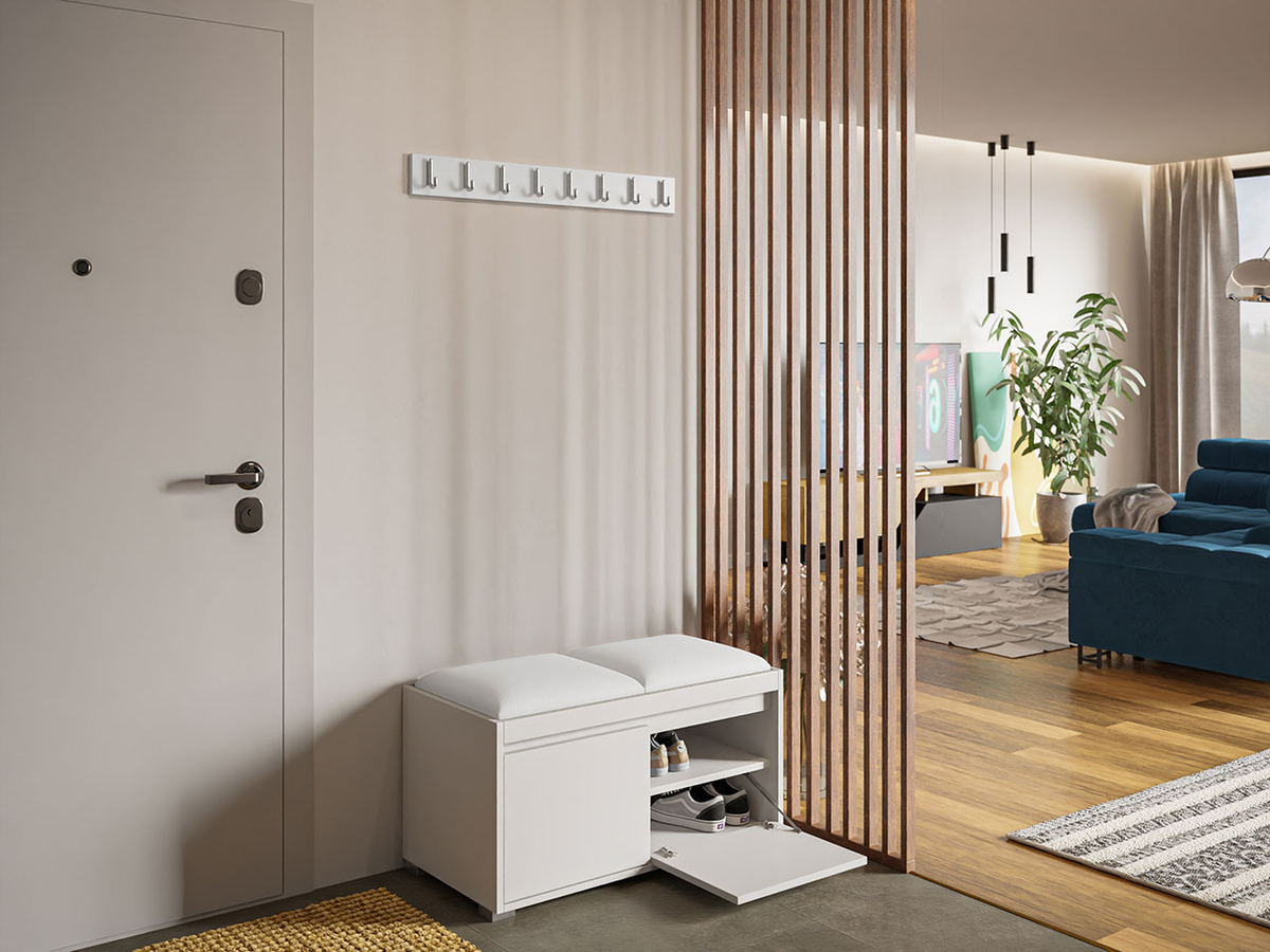 Priekšnama komplekts Comfivo Pinus I (Balts + Soft 017)
