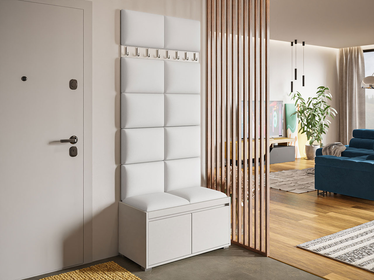 Priekšnama komplekts Comfivo Pinus IV (Balts + Soft 017)