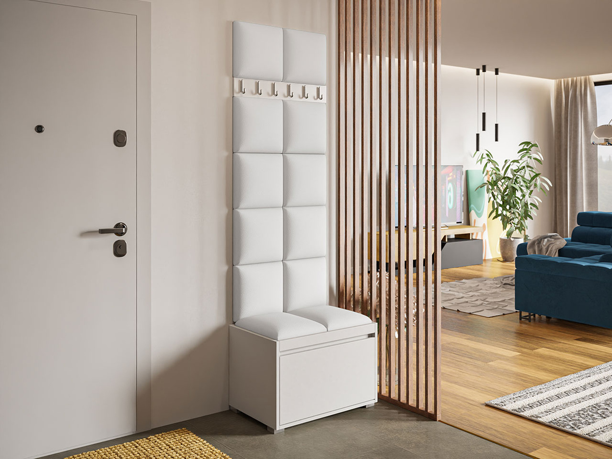 Priekšnama komplekts Comfivo Pinus VII (Balts + Soft 017)