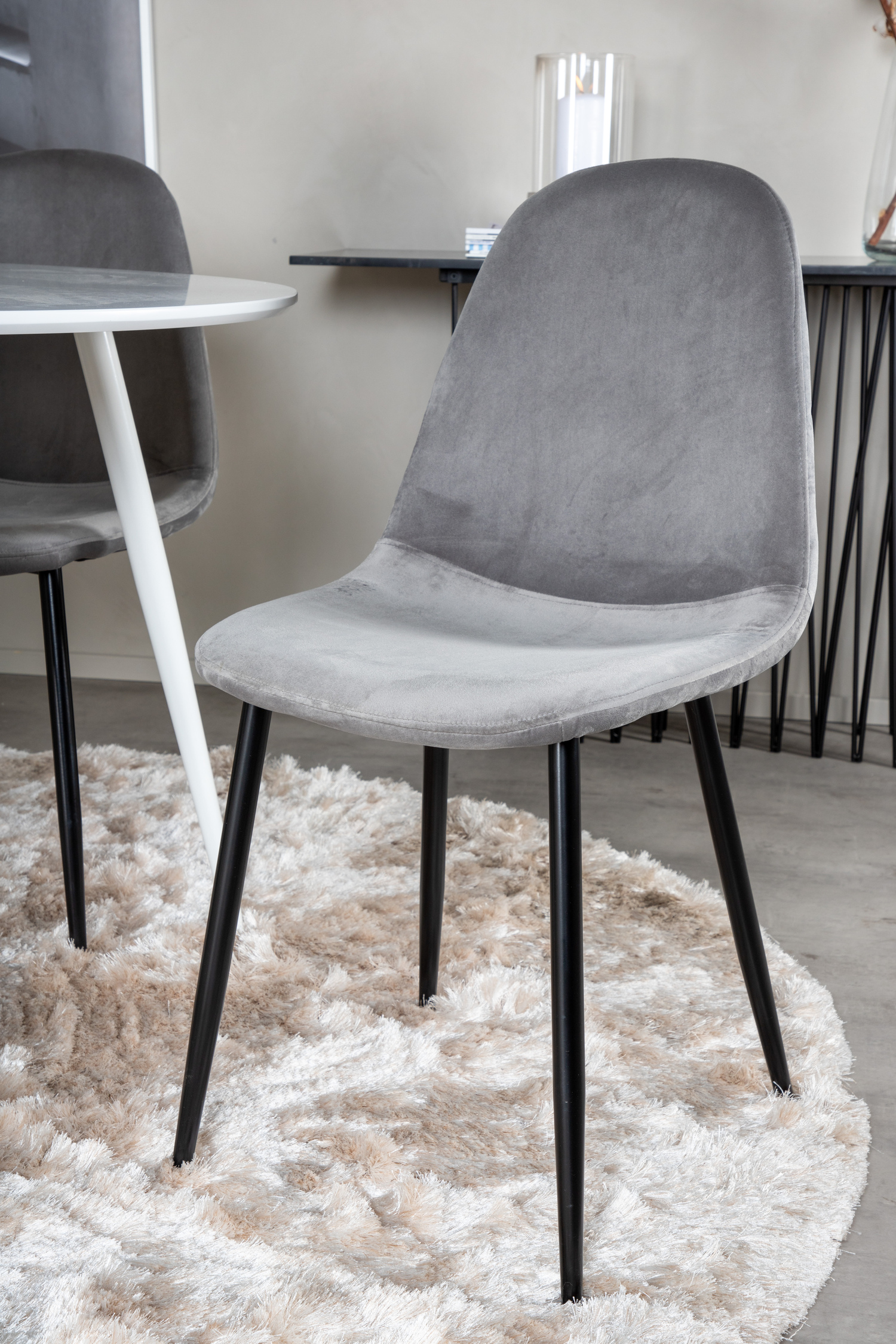 Обеденный гарнитур Dallas 1581 (Серый + Чёрный)