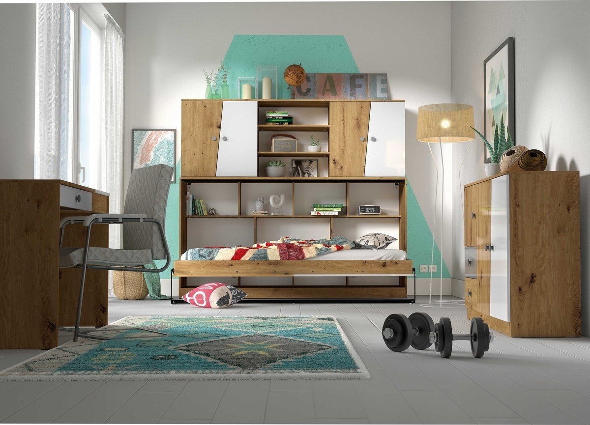 Piekarams skapītis Mirelbu 115 (Artisan ozols + Balts)