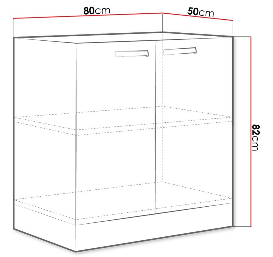 Moduļu skapis ar durvīm Multi Cream 112