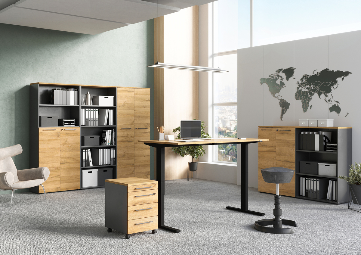 Plaukts Eliromo 105 (Grafīts + Grandson ozols)