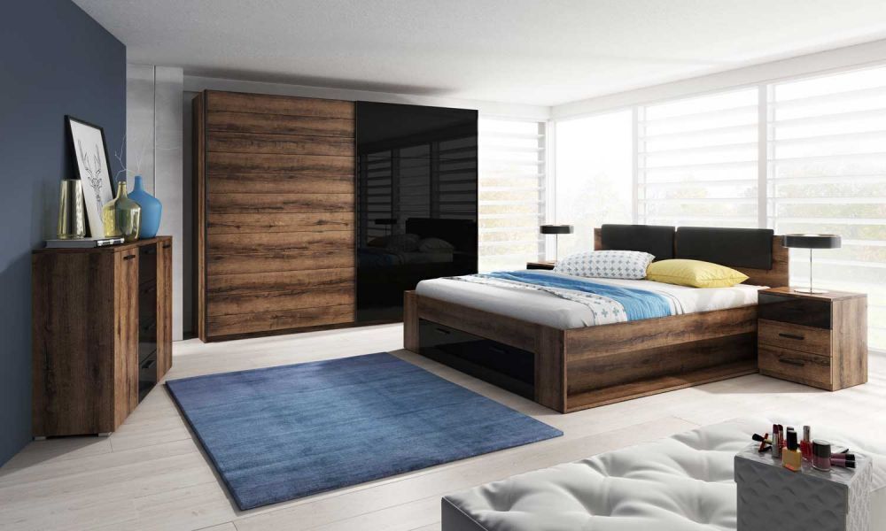 Skapis Levruvu 105 (Monastery ozols + Melns)