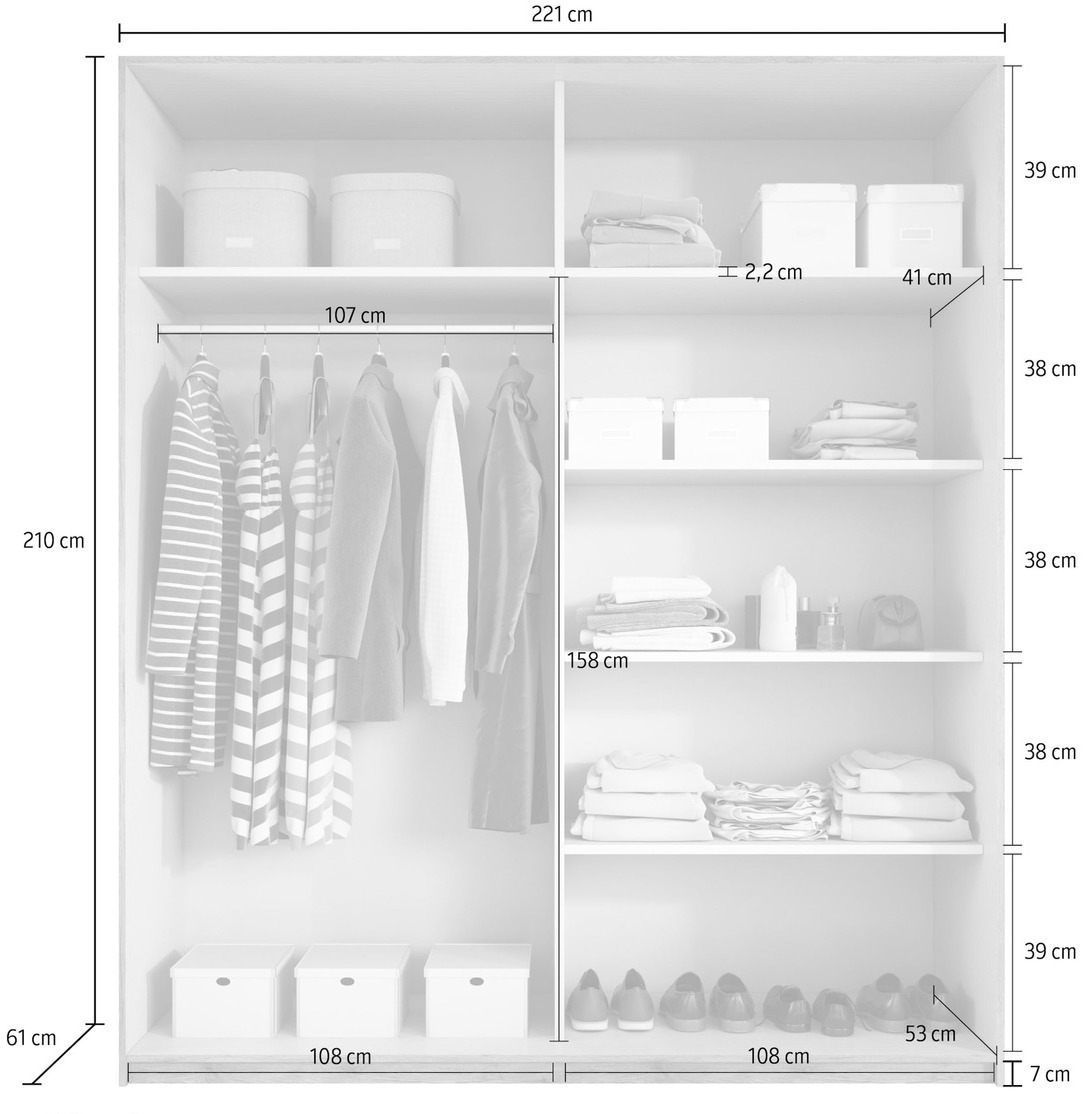 Skapis Levruvu 105 (Monastery ozols + Melns)