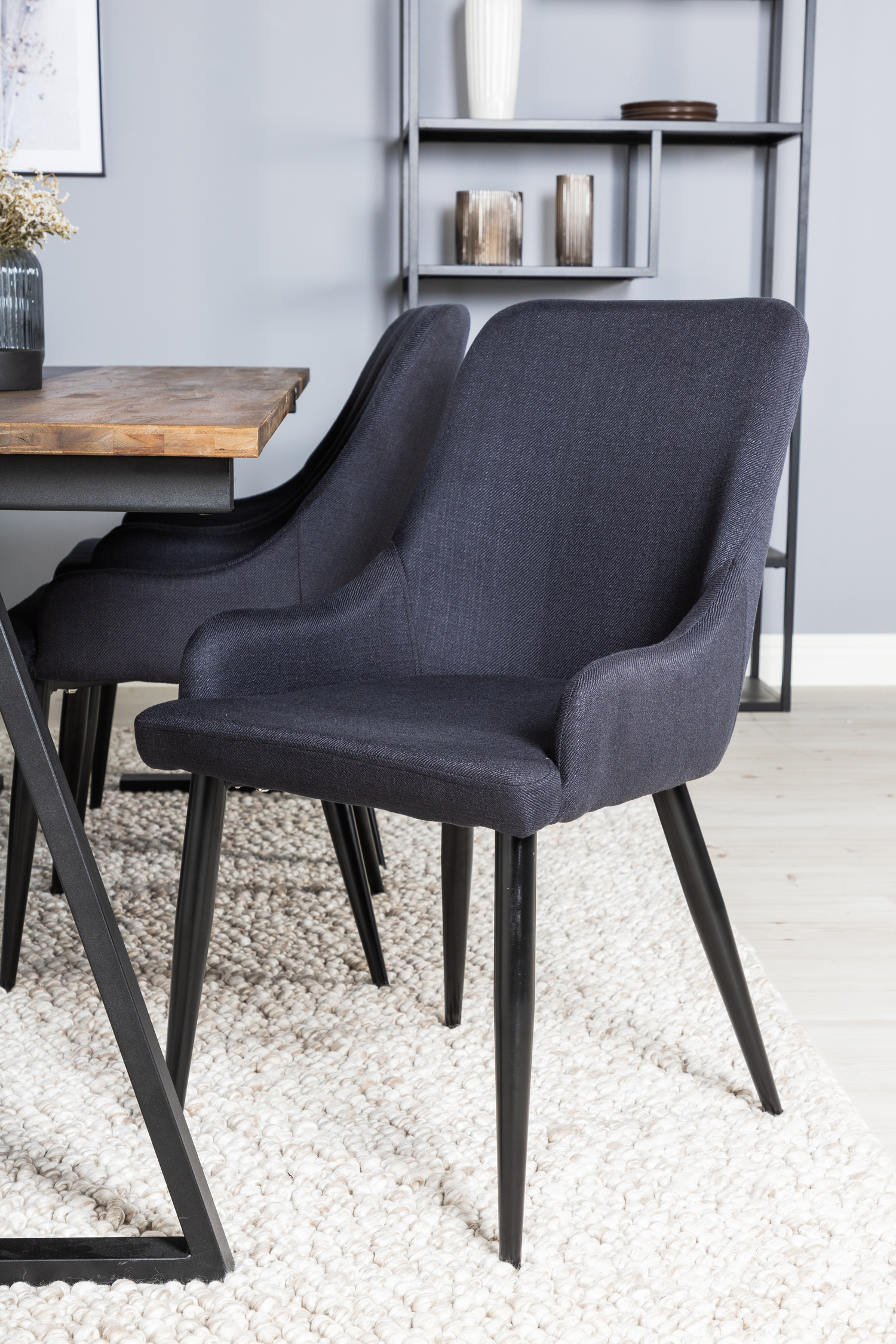 Обеденный гарнитур Dallas 1948 (Чёрный + Синий)