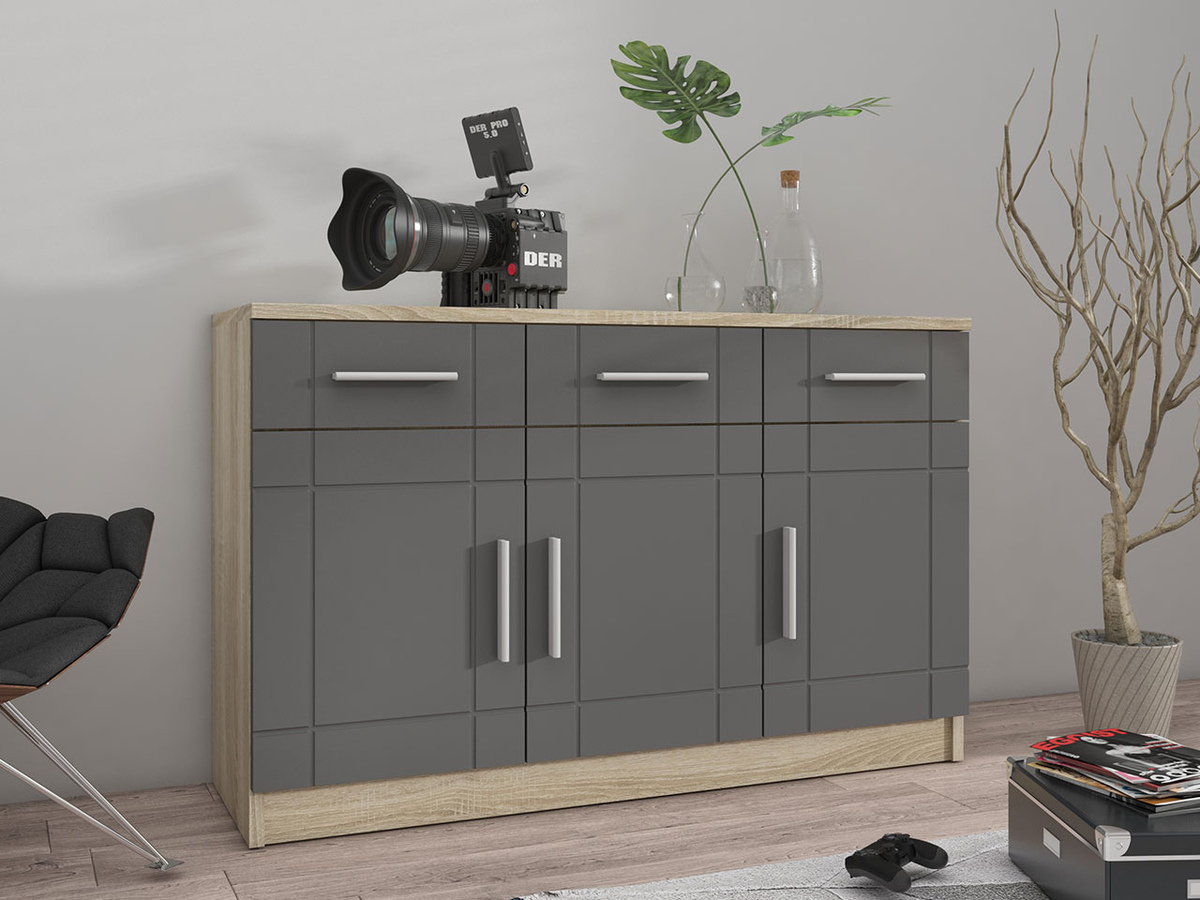 Kumode Tucson 145 (Sonomas ozols + Grafīts)