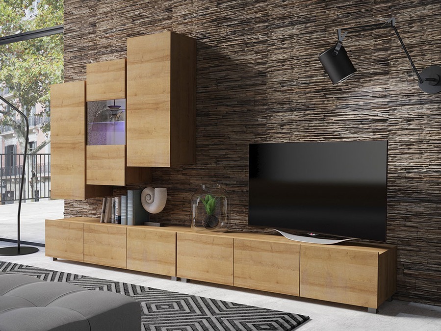 Набор для гостиной Tivdalu 133 (Золотистый дуб)