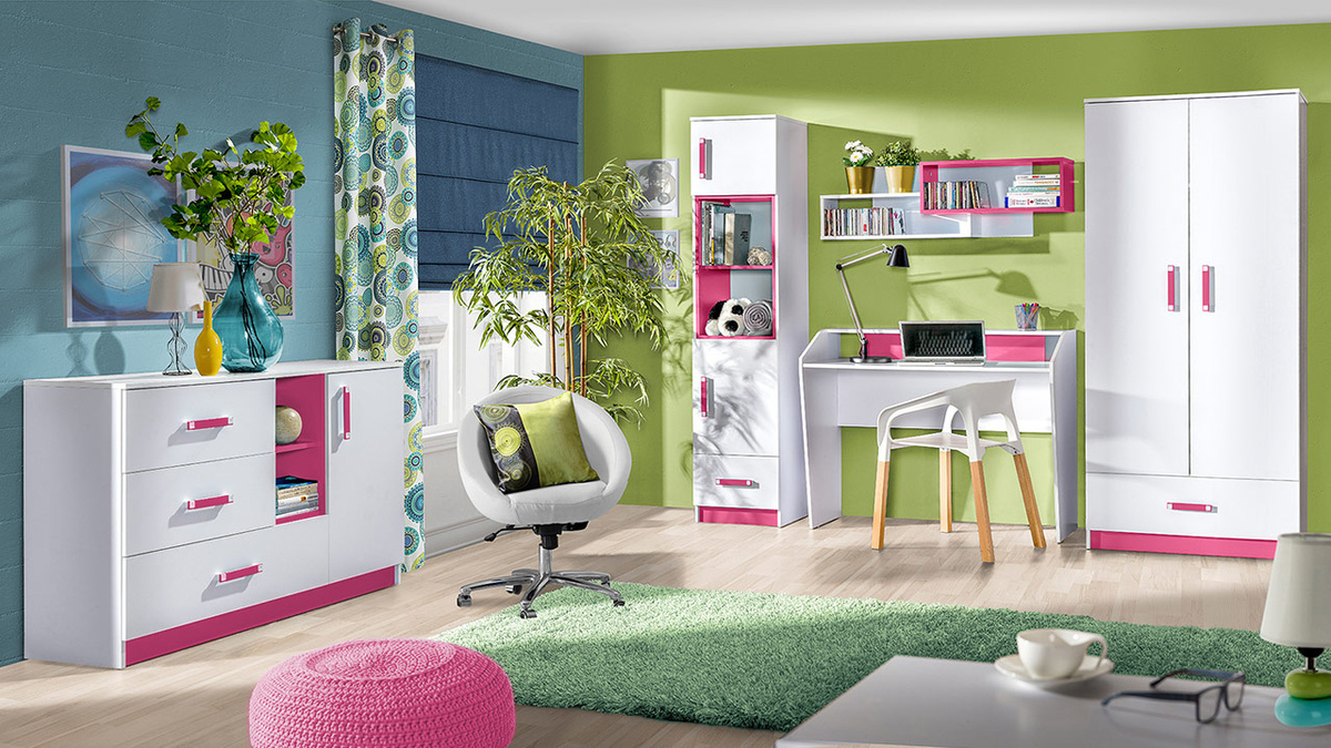 Piekarams plaukts Sorviru 105 (Balts + Tumši rozā)