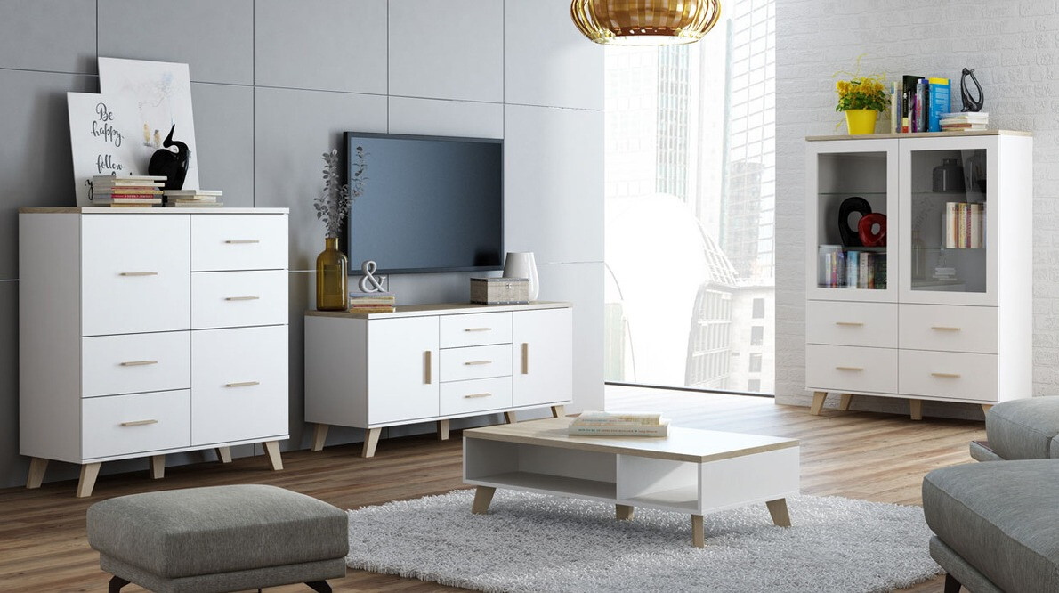 Kumode Larfloi 104 (Balts + Sonomas ozols)