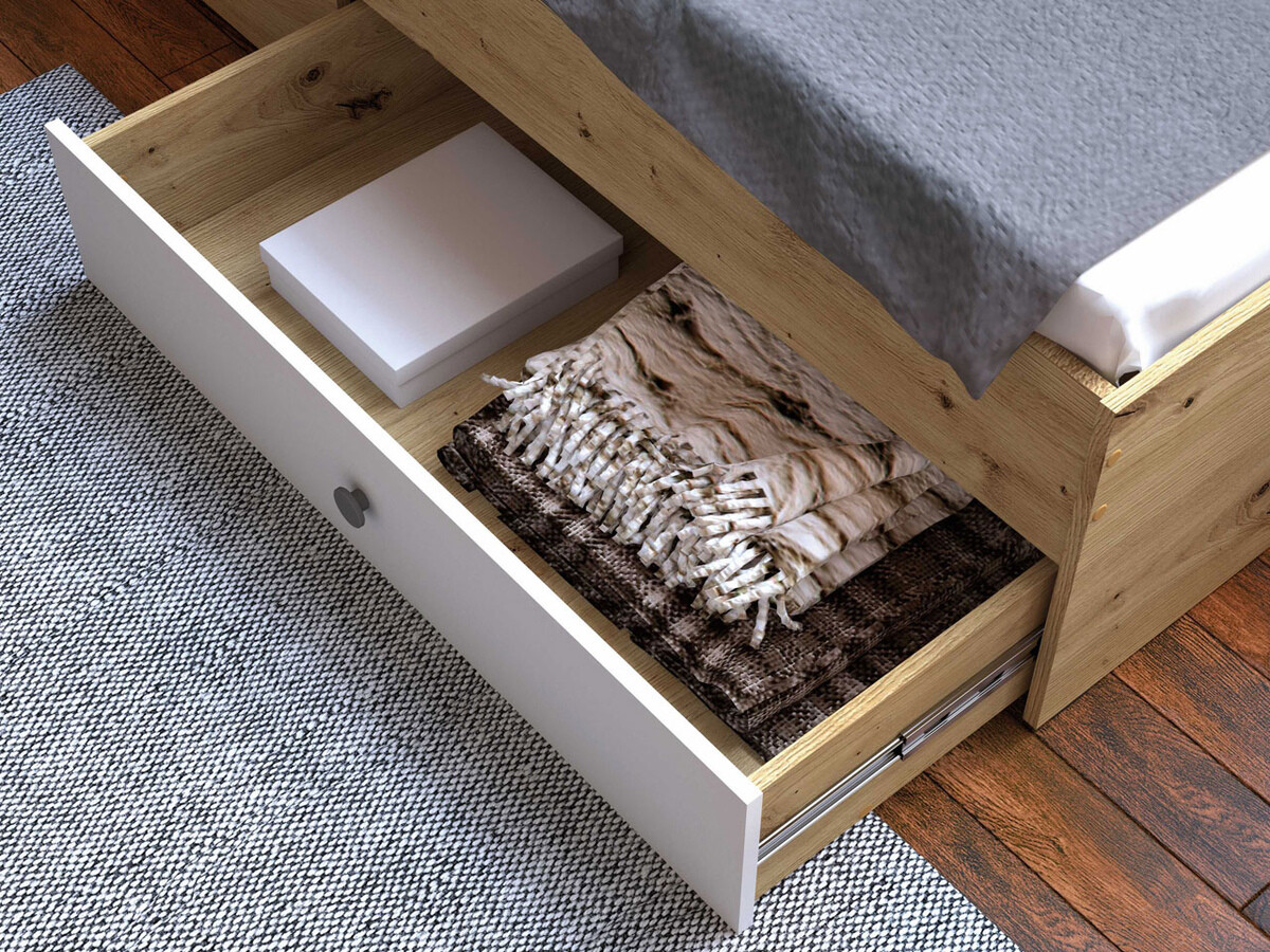 Mēbeļu komplekts Almira 114 (Artisan ozols + Balts)