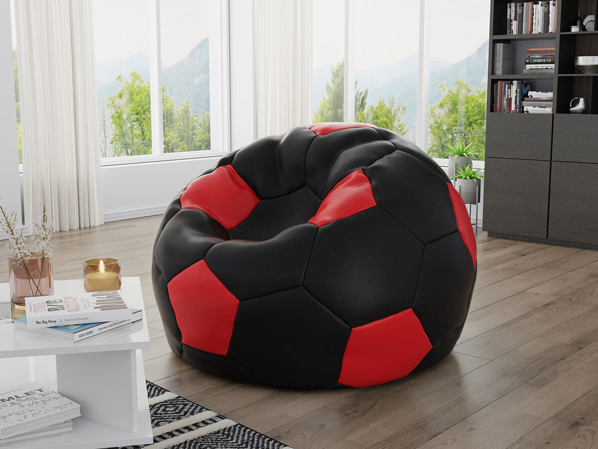 Кресло-мешок Comfivo 287 (Чёрный + Красный)
