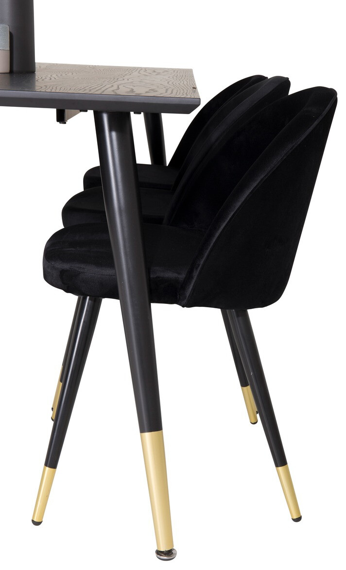 Обеденный гарнитур Dallas 346 (Чёрный)