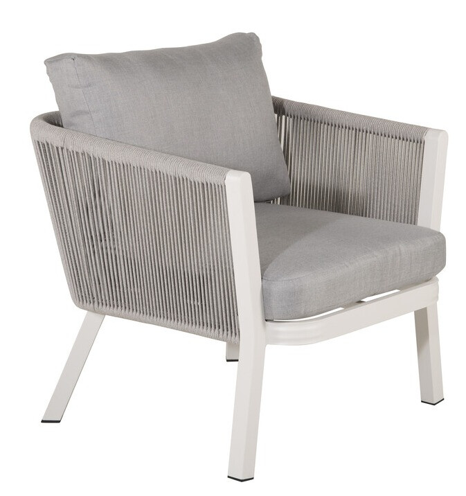 Dārza mēbeļu komplekts Dallas 2175 (Balts + Pelēks)