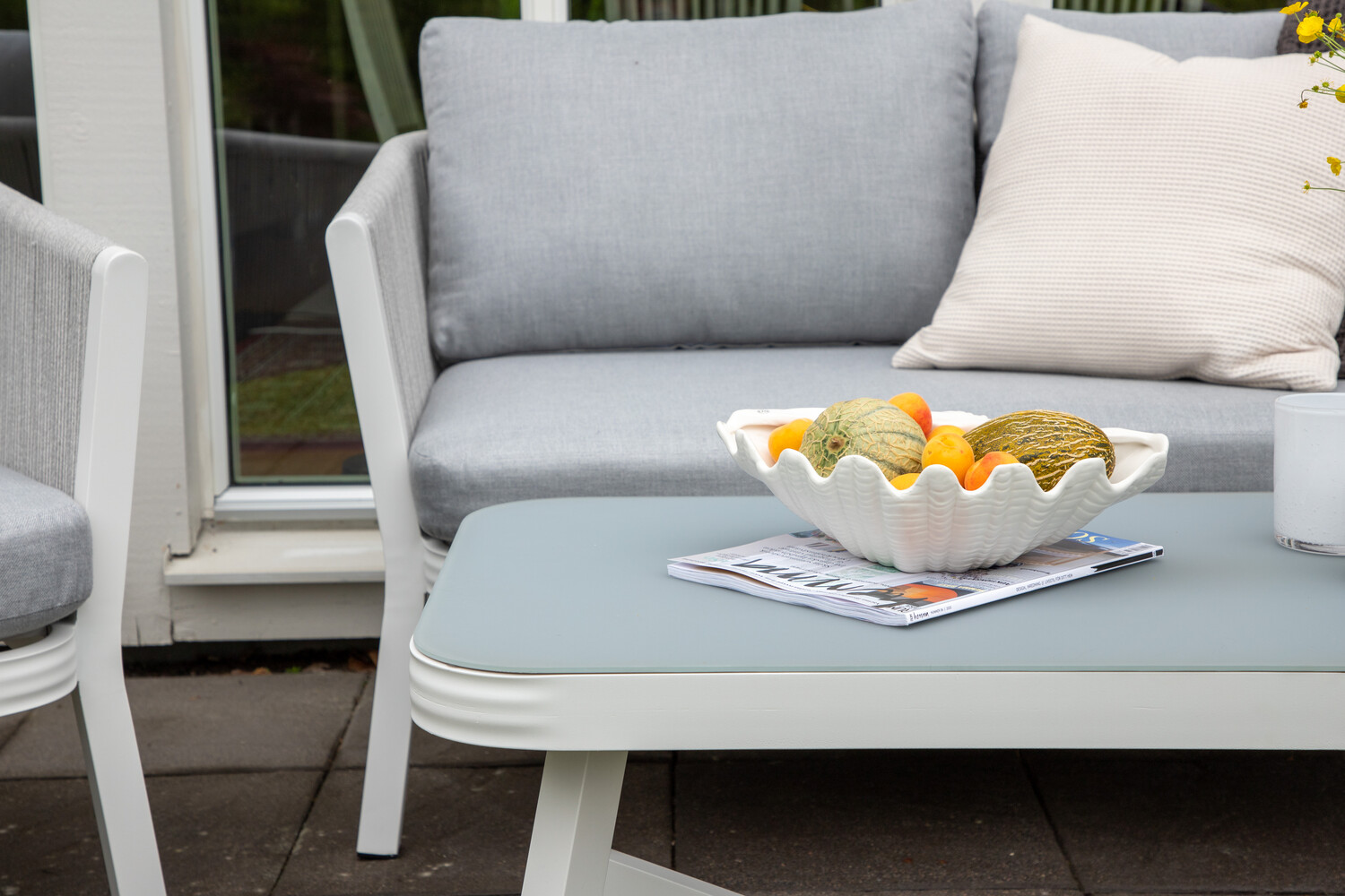 Садовый комплект Dallas 2175 (Белый + Серый)