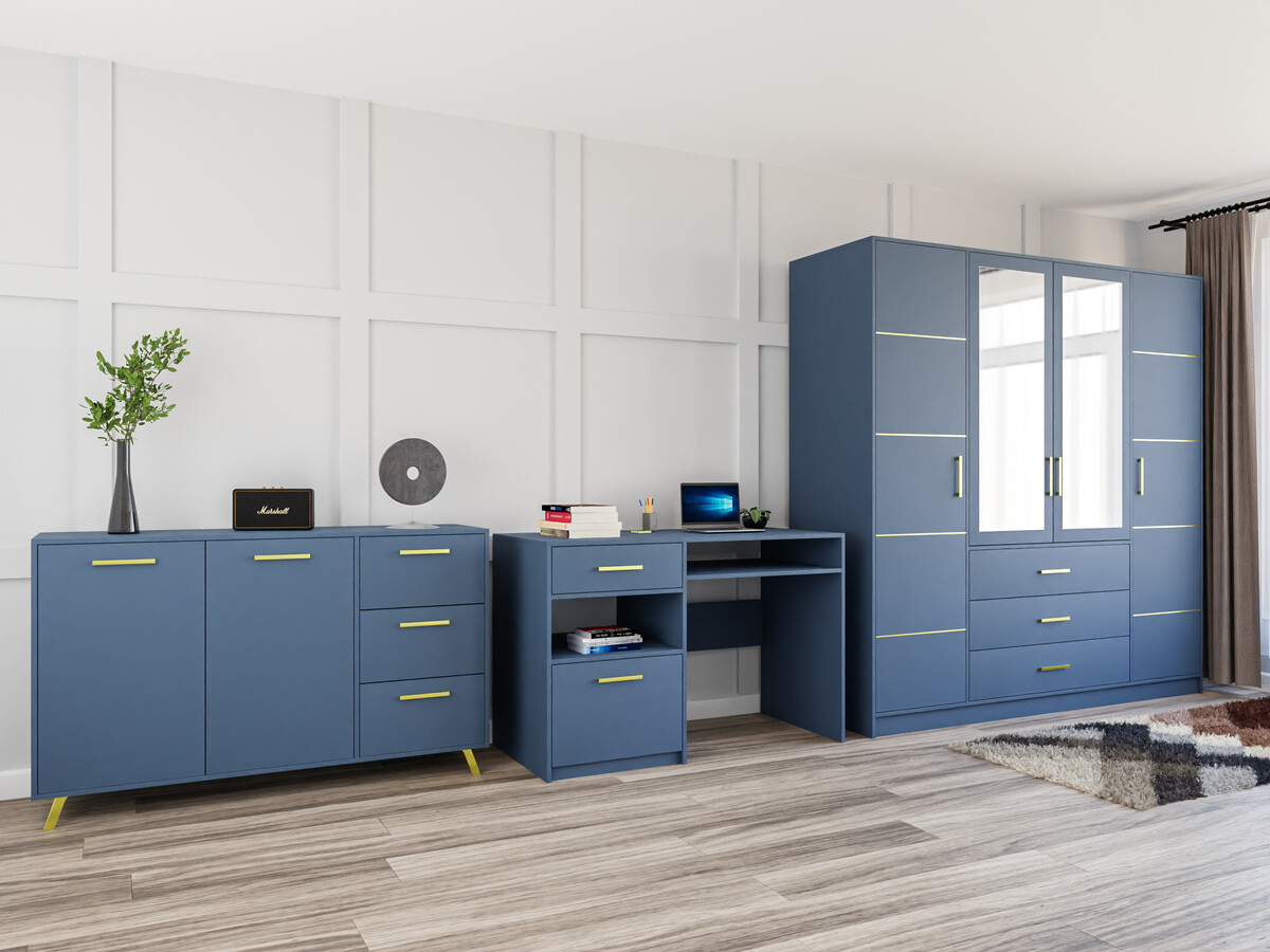 Мебельный гарнитур Dortivu 121 (Синий)
