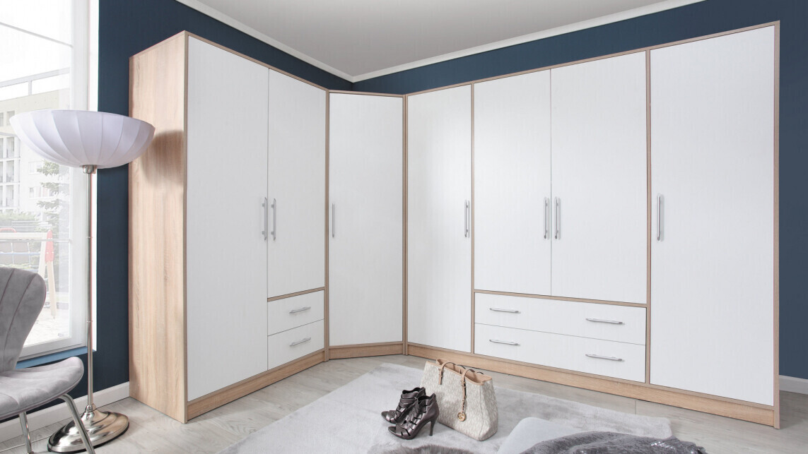 Skapis Cavmero 105 (Sonomas ozols + Balts)